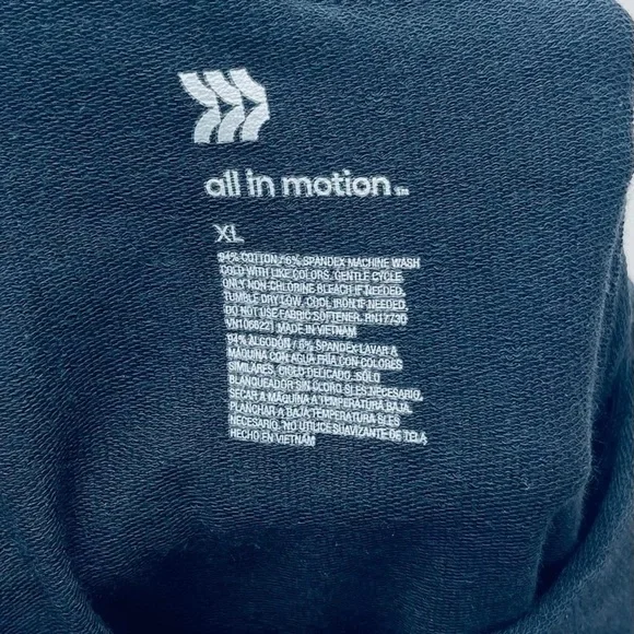 All in Motion Men's Black Button Long Sleeve Thumb Hole Hoodie Size XL - Picture 8 of 10